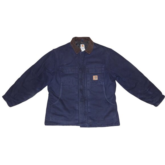 Carhartt Other - Vintage Carhartt C26 MDT Midnight Blue Jacket Mens Large Regular Union Made